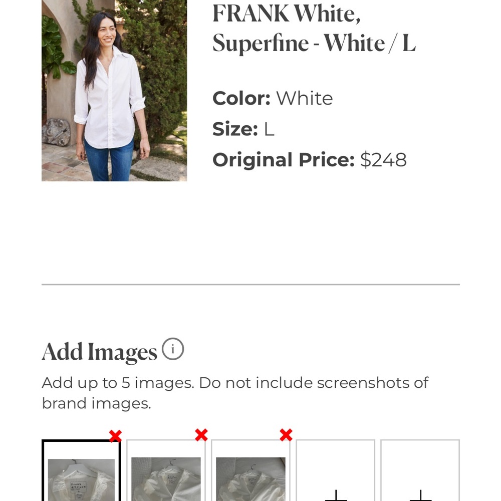 Frank & Eileen White Button Down Shirt